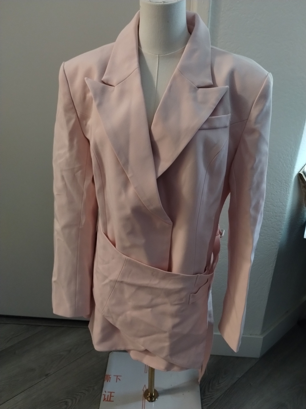 Fashion Nova Pastel Pink Tailored Blazer